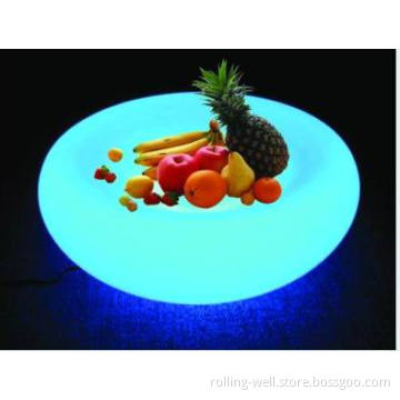Glowing LED Fruit Plate, Light up Fruit Plate, Plastic LED Fruit Plate